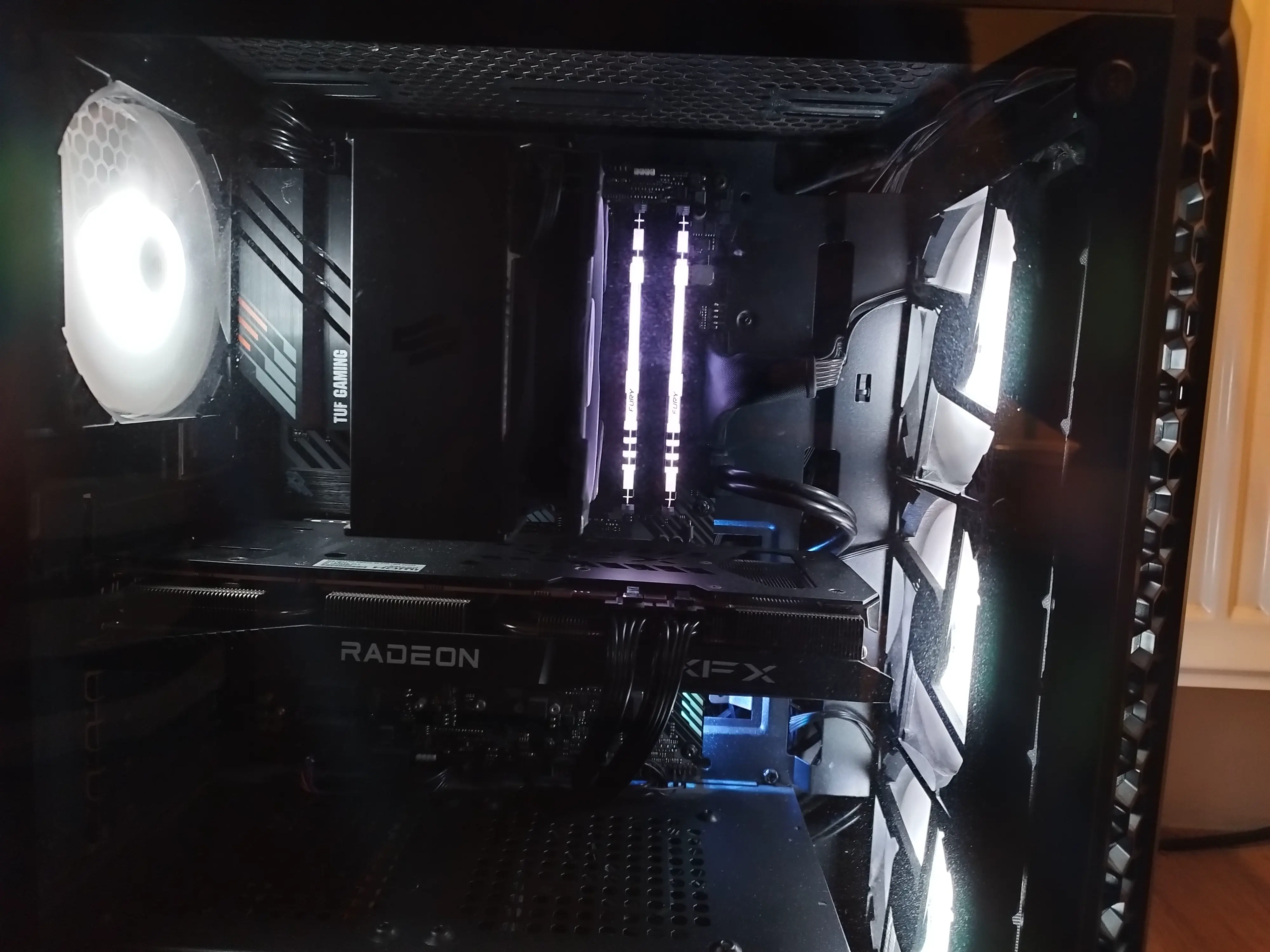 Desktop photo, side view