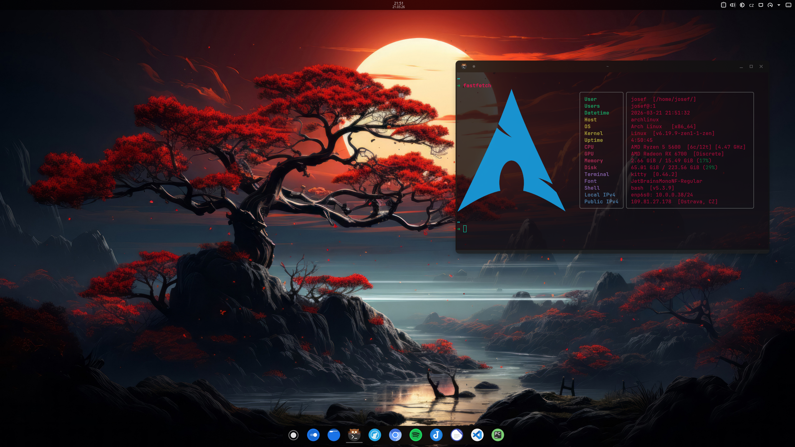 Linux lab screenshot