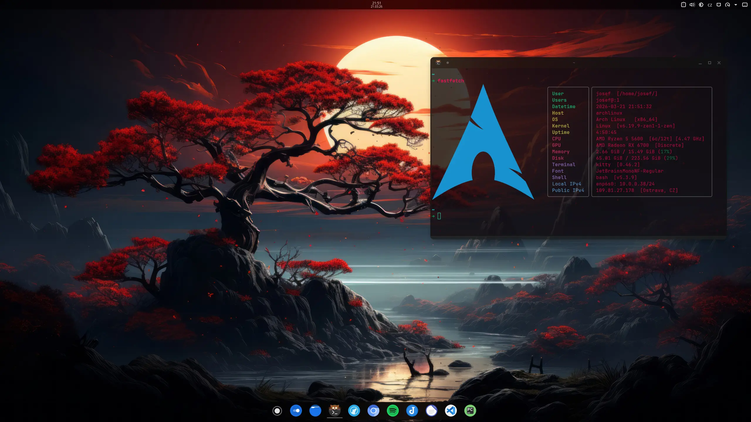 Linux lab screenshot